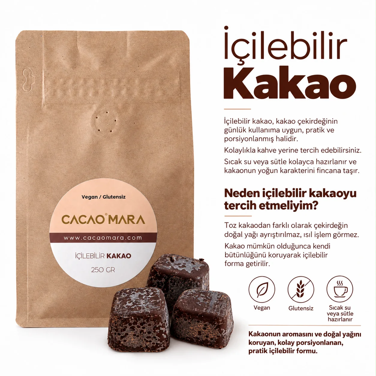İçilebilir Kakao 500gr görsel 13